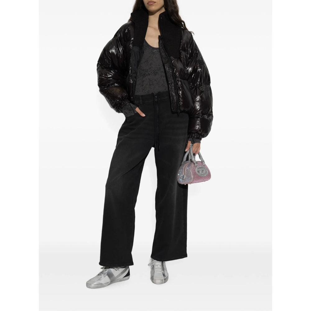 Diesel Black Jackets - Puffer Jackets Women DIESEL