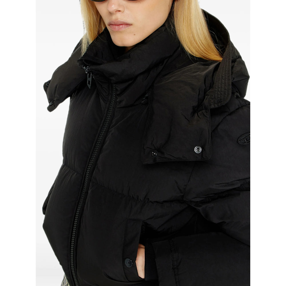 Diesel Black Jackets - Puffer Jackets Women DIESEL