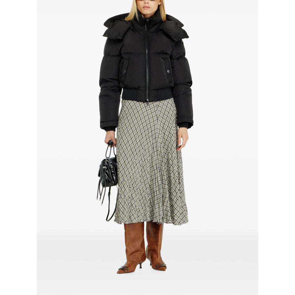 Diesel Black Jackets - Puffer Jackets Women DIESEL