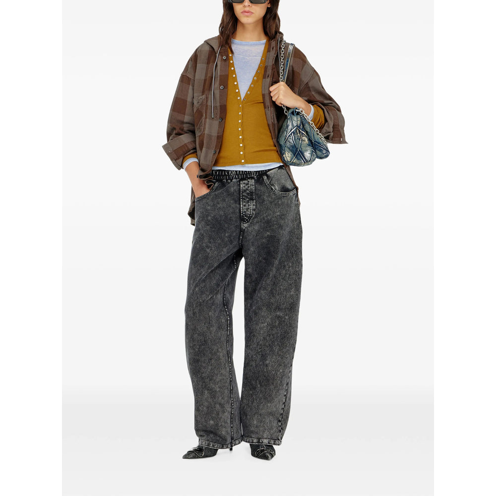 Diesel Grey Trousers - Track Pants Women DIESEL