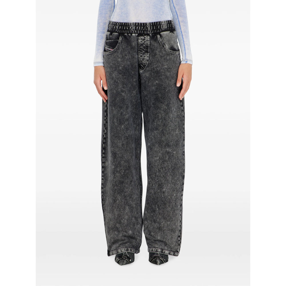 Diesel Grey Trousers - Track Pants Women DIESEL