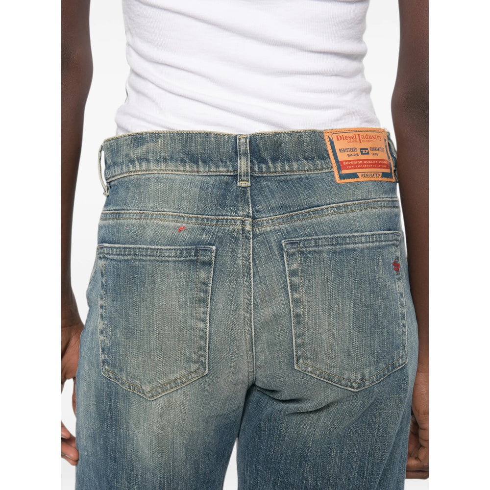 Diesel Blue Denim - Wide-Leg Jeans Women DIESEL
