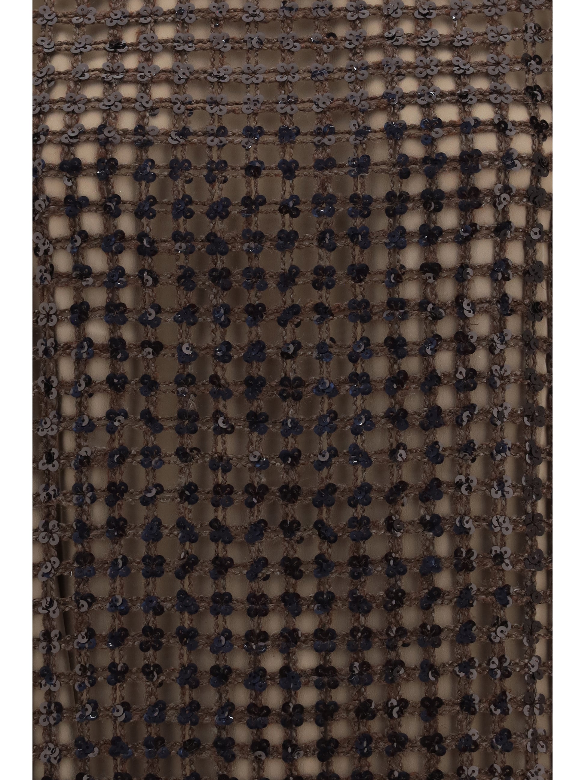 Brunello Cucinelli Women Sequin Mesh Mini Dress BRUNELLO CUCINELLI