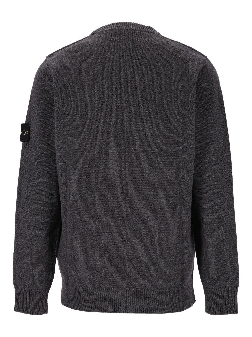 Stone Island Men Lambswool Crew Neck Sweater STONE ISLAND