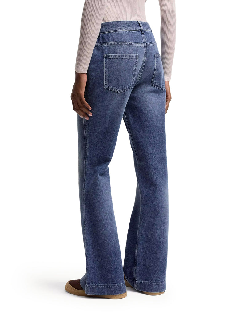 Moncler Women Wide Leg Denim Jeans MONCLER