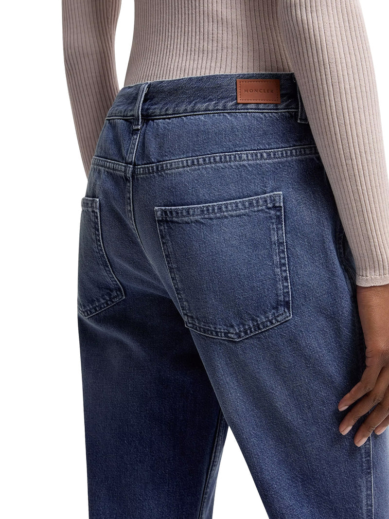 Moncler Women Wide Leg Denim Jeans MONCLER