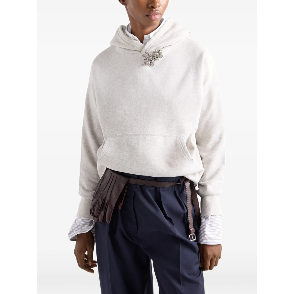 Prada Grey Tops - Hoodies Women PRADA