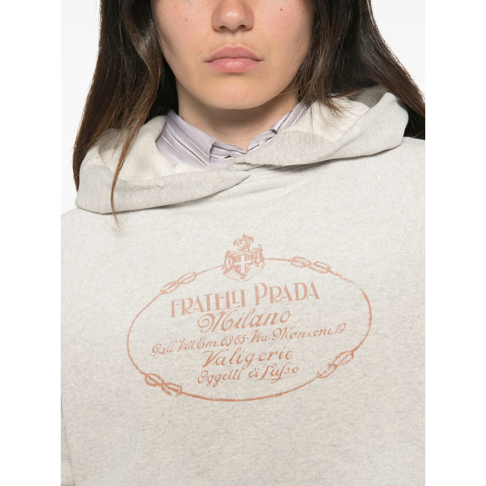 Prada Grey Tops - Hoodies Women PRADA