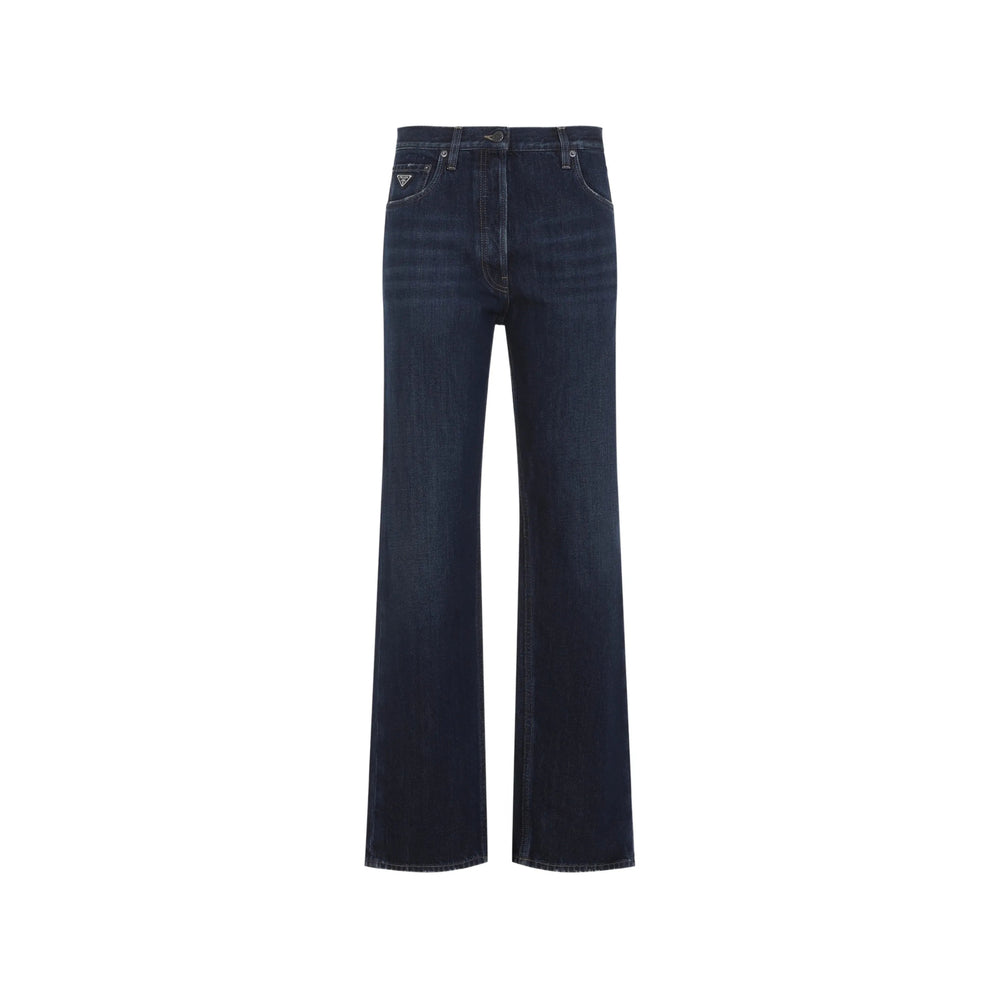 Prada Blue Denim - Wide-Leg Jeans Women PRADA