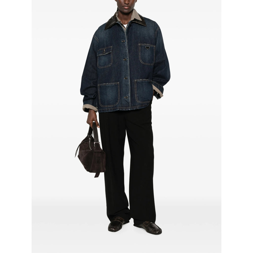 Prada Blue Jackets - Denim Jackets Women PRADA