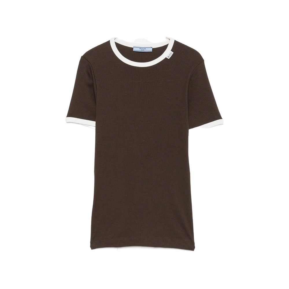 Prada Brown Tops - T-Shirts & Jerseys Women PRADA