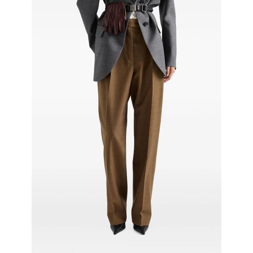 Prada Neutrals Trousers - Tailored Trousers Women PRADA