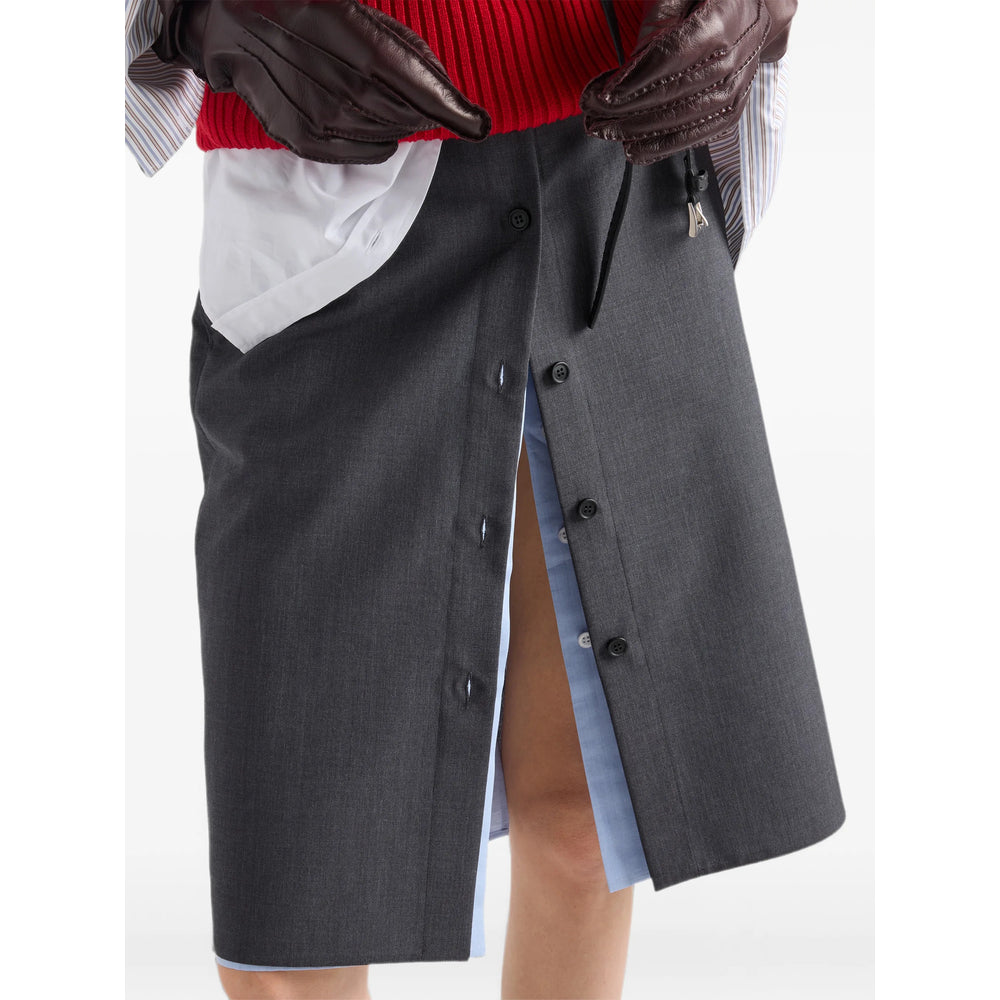 Prada Grey Skirts - Pencil Skirts Women PRADA