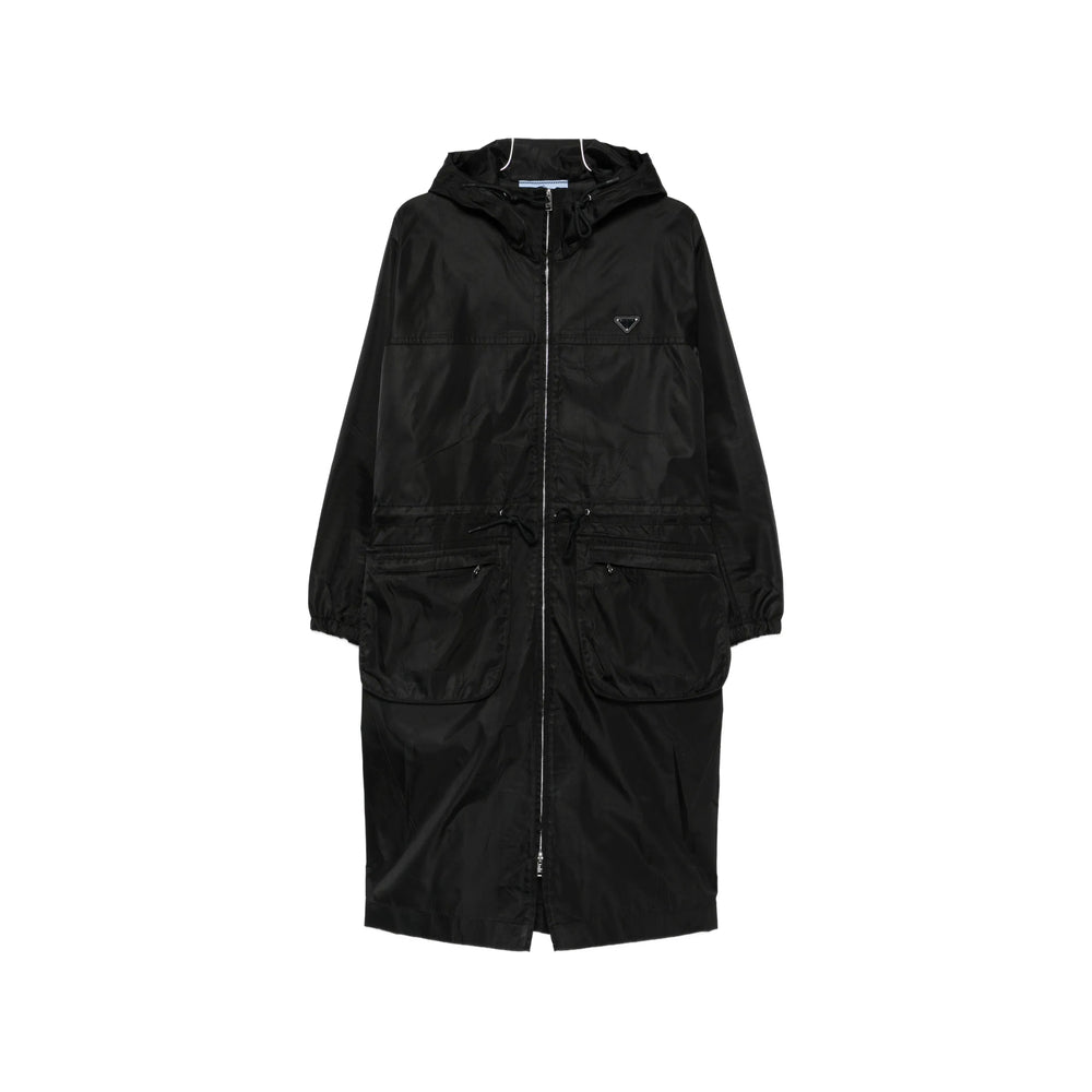 Prada Black Coats - Oversized Coats Women PRADA
