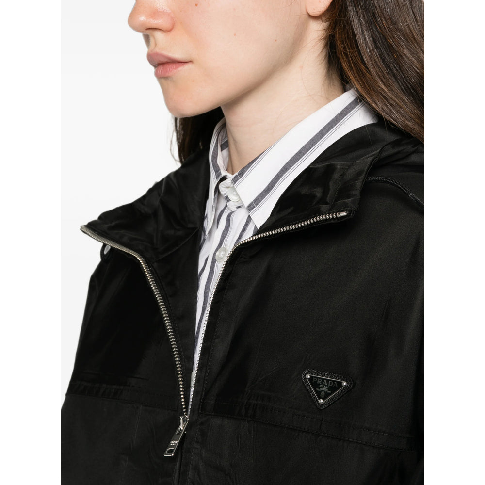 Prada Black Coats - Oversized Coats Women PRADA