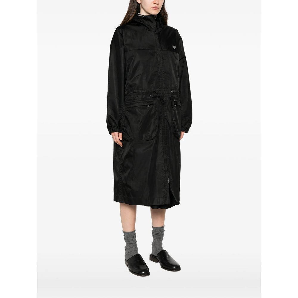 Prada Black Coats - Oversized Coats Women PRADA