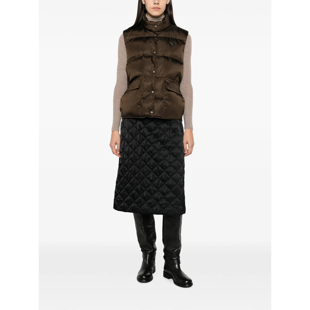 Prada Brown Jackets Women PRADA