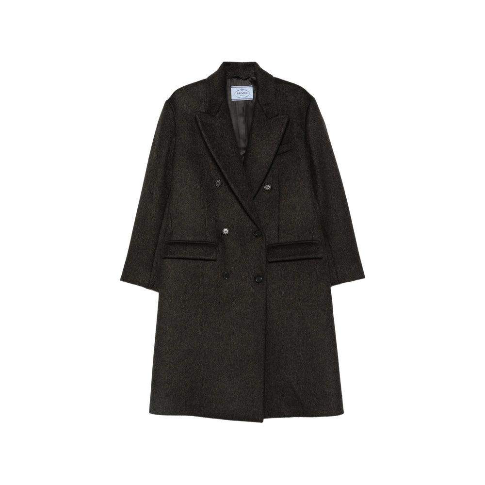 Prada Brown Coats - Double Breasted & Peacoats Women PRADA