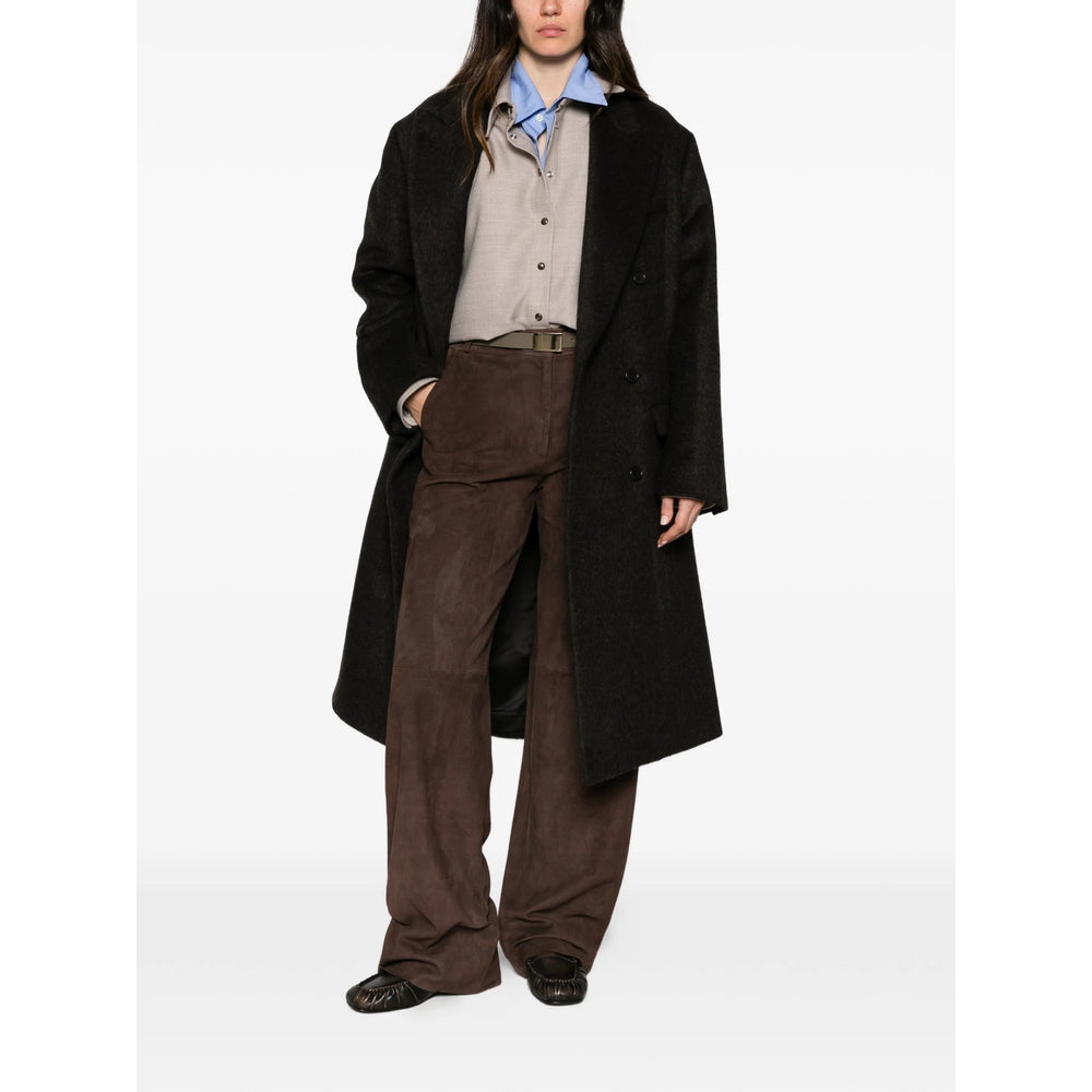 Prada Brown Coats - Double Breasted & Peacoats Women PRADA