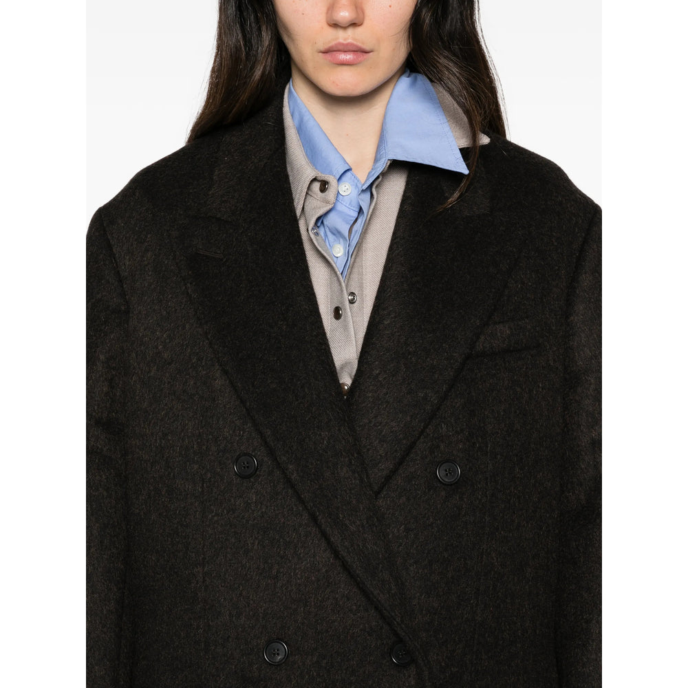 Prada Brown Coats - Double Breasted & Peacoats Women PRADA