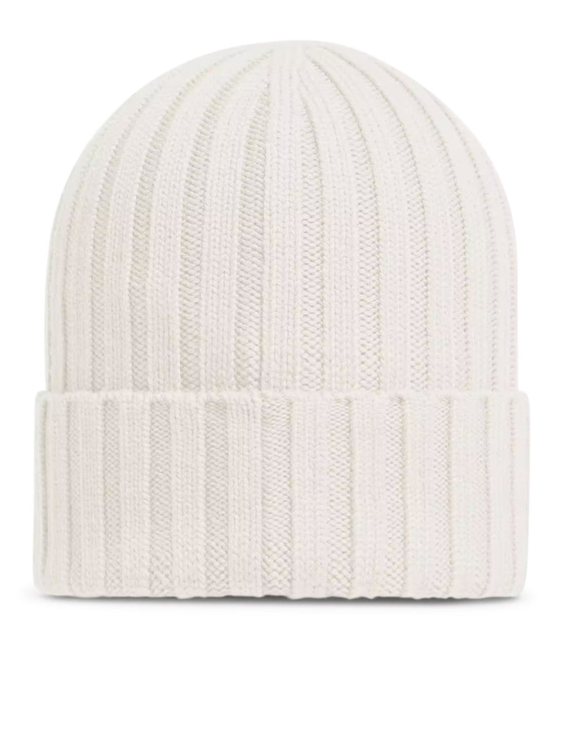 Moncler Women Logo-Embroidered Wool Beanie MONCLER