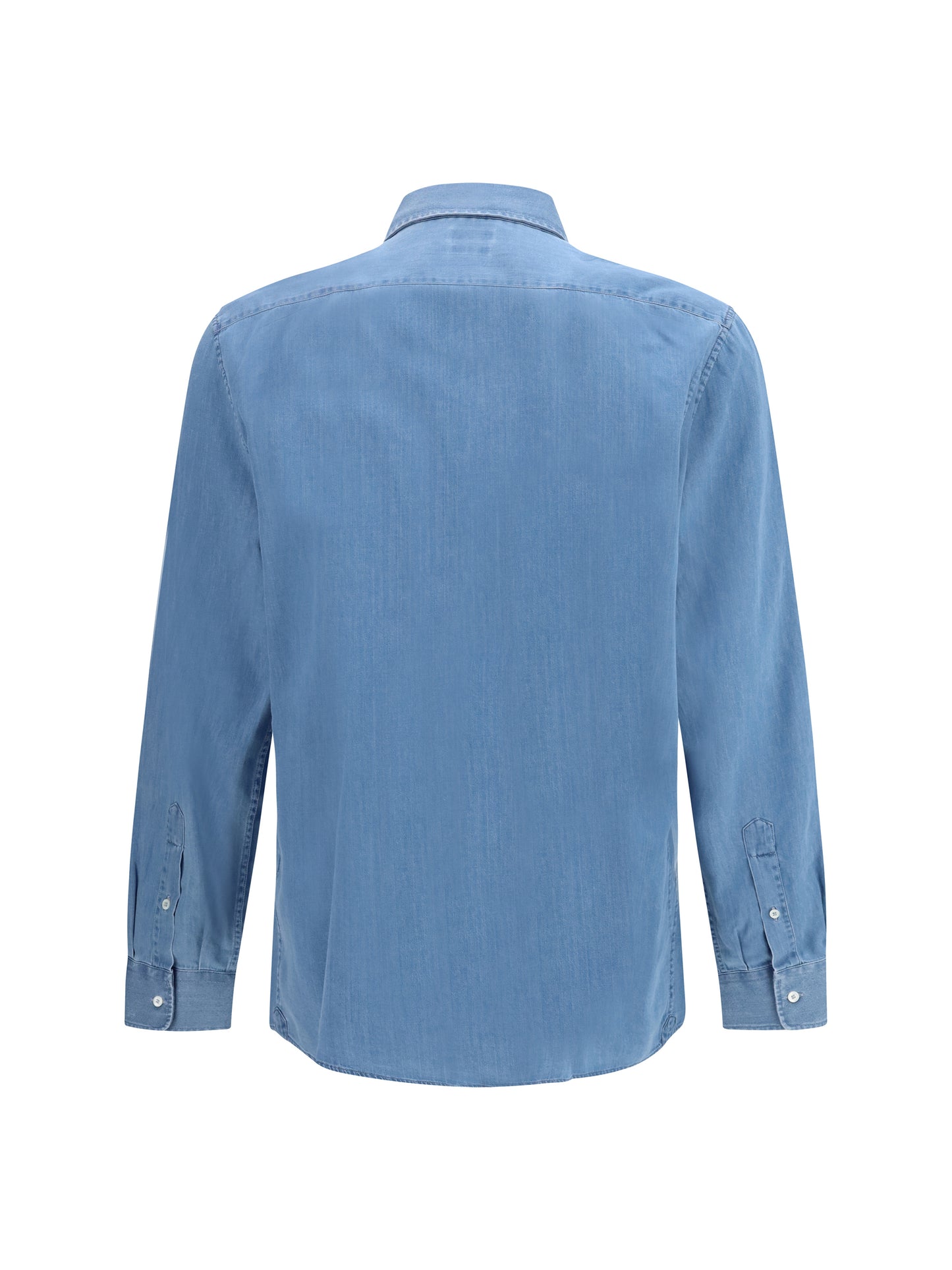 Brunello Cucinelli Men Cotton Denim Shirt BRUNELLO CUCINELLI