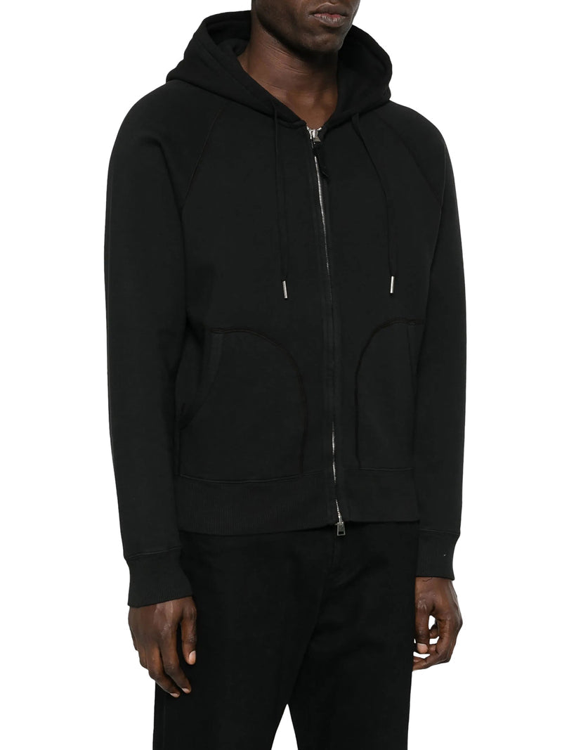 Tom Ford Men Cotton Jersey Sweatshirt With Zip And Hood TOM FORD