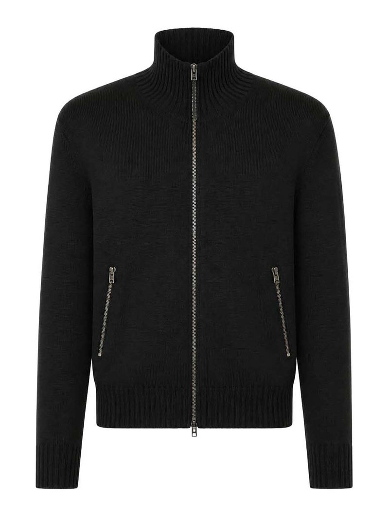 Tom Ford Men Zip-Up Cardigan In Mérinos Wool TOM FORD