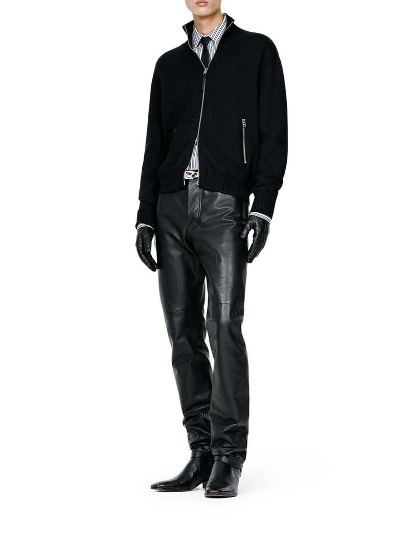 Tom Ford Men Zip-Up Cardigan In Mérinos Wool TOM FORD