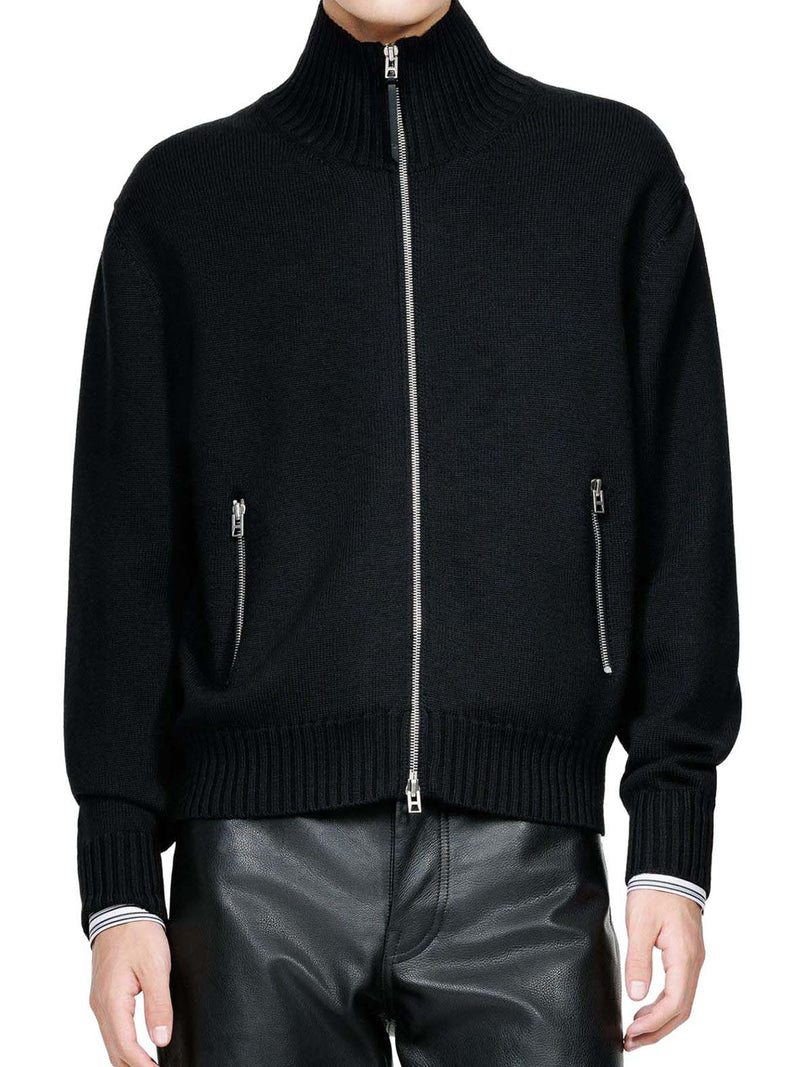 Tom Ford Men Zip-Up Cardigan In Mérinos Wool TOM FORD