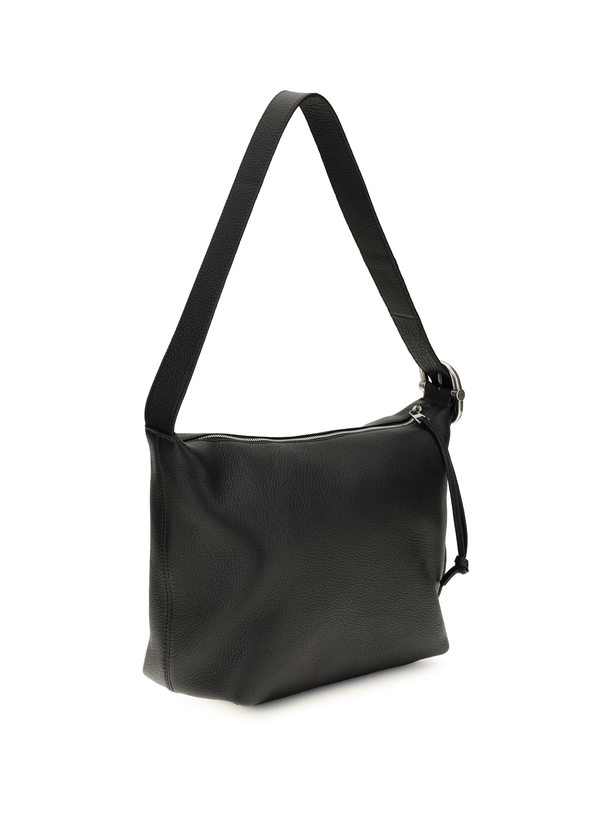 Loewe Men Medium Loop Hobo Bag In Grained Calfskin LOEWE