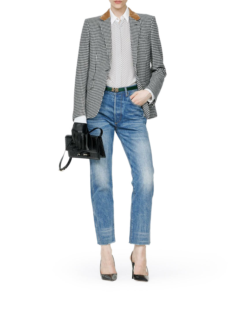 Tom Ford Women Boyfriend Jacket In Houndstooth Cashmere TOM FORD
