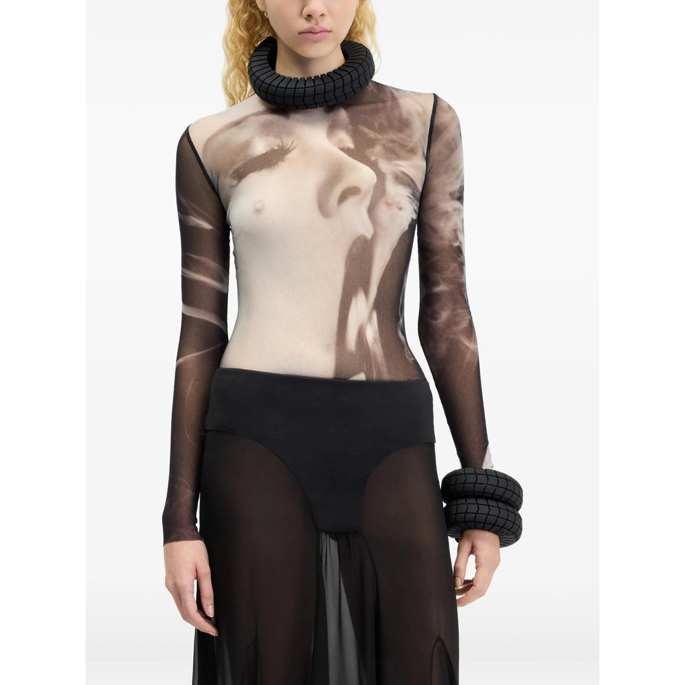 Jean Paul Gaultier Black Tops - T-Shirts & Jerseys Women JEAN PAUL GAULTIER