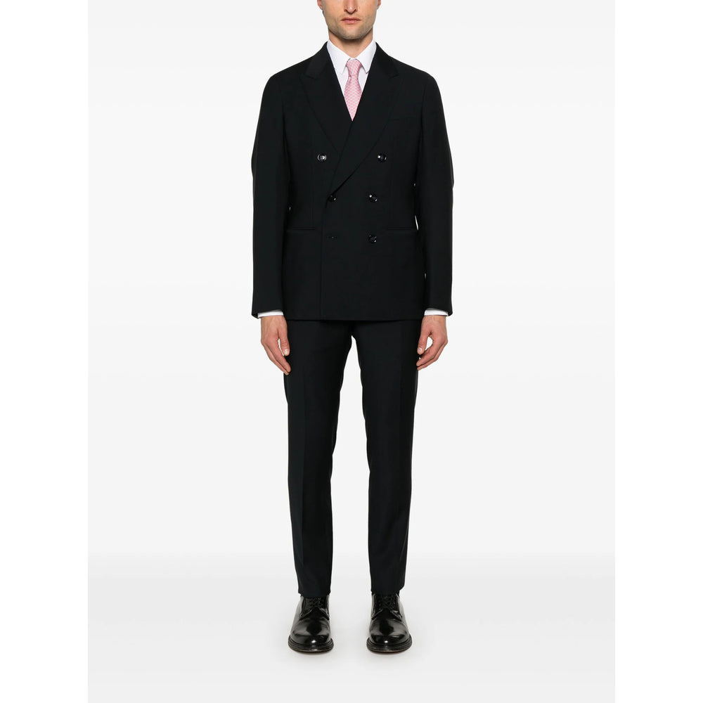 Giorgio Armani Black Suits - Double  Breasted Suits Men