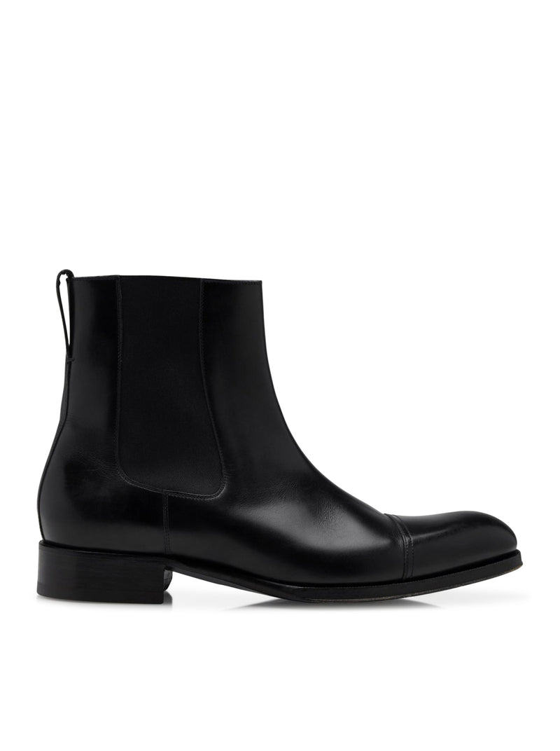 Tom Ford Men Burnished Leather Edgar Chelsea Boot TOM FORD