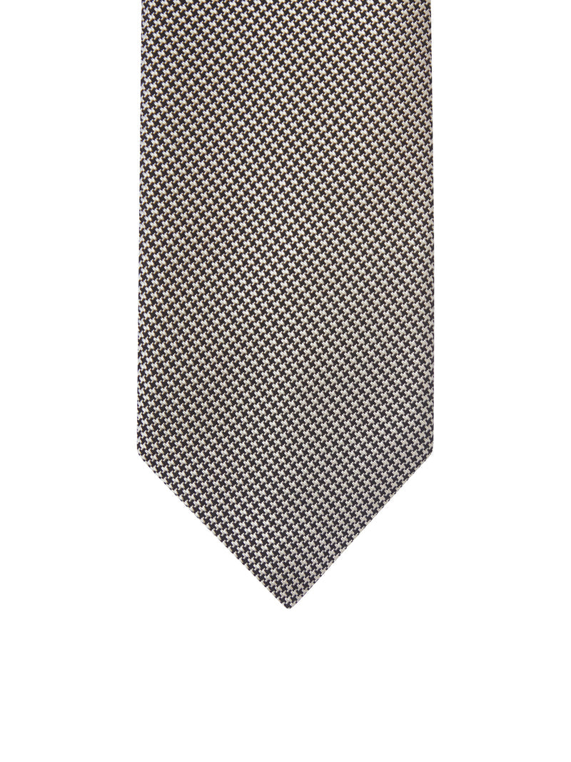 Tom Ford Men Silk Tie With Houndstooth Pattern TOM FORD