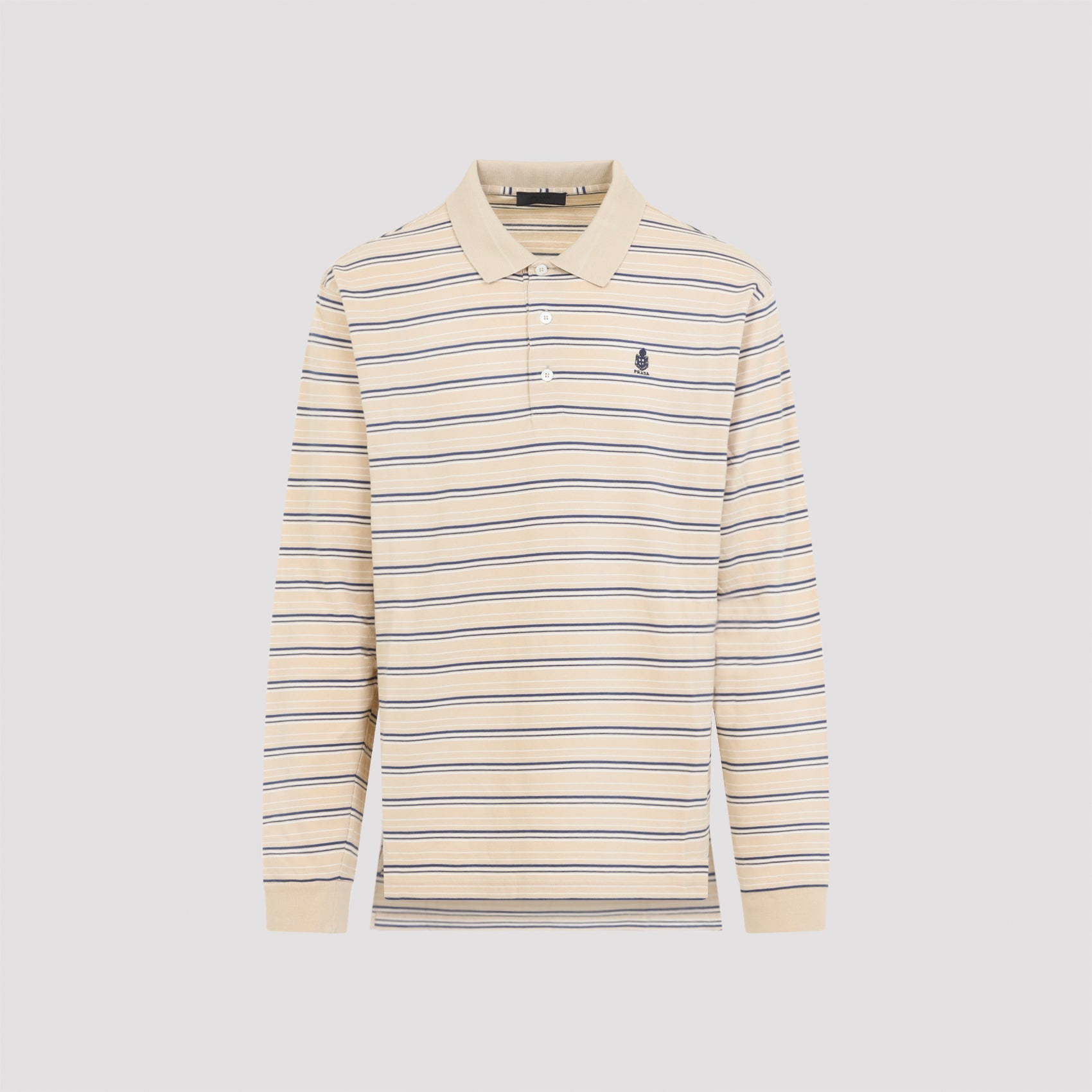 Prada Striped Pique Polo Men PRADA