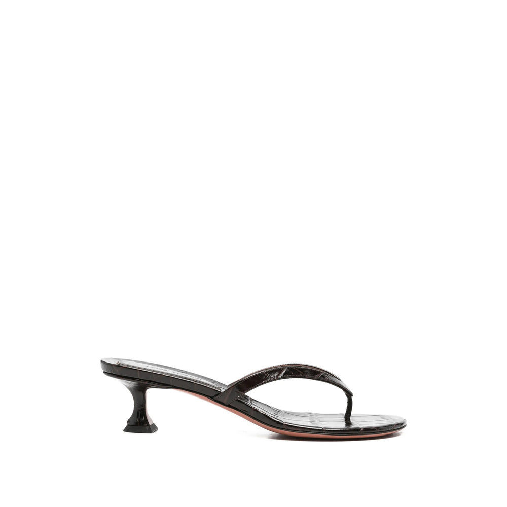 Amina Muaddi Brown Shoes Women AMINA MUADDI