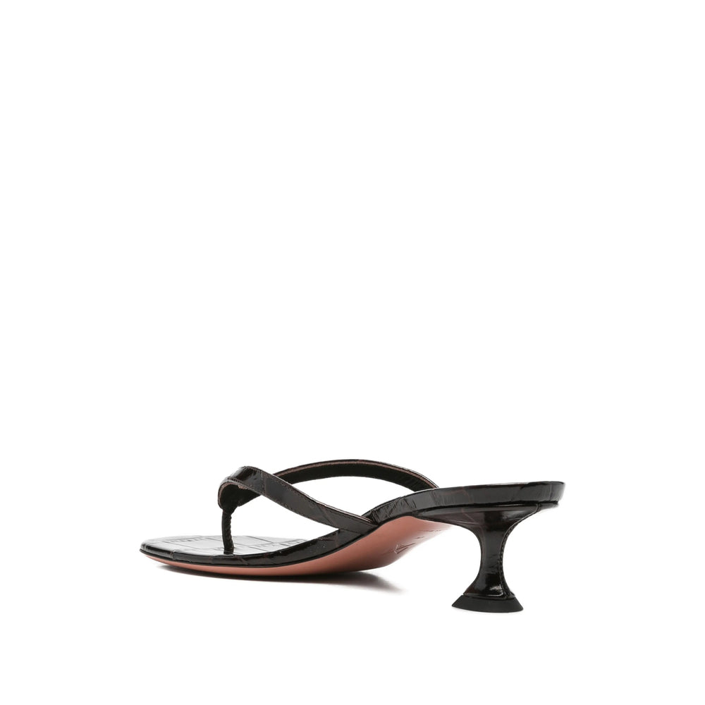 Amina Muaddi Brown Shoes Women AMINA MUADDI