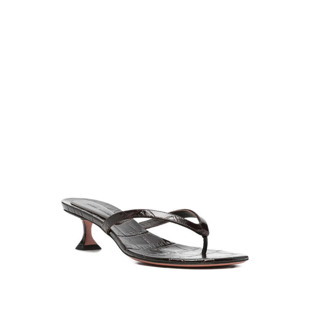 Amina Muaddi Brown Shoes Women AMINA MUADDI