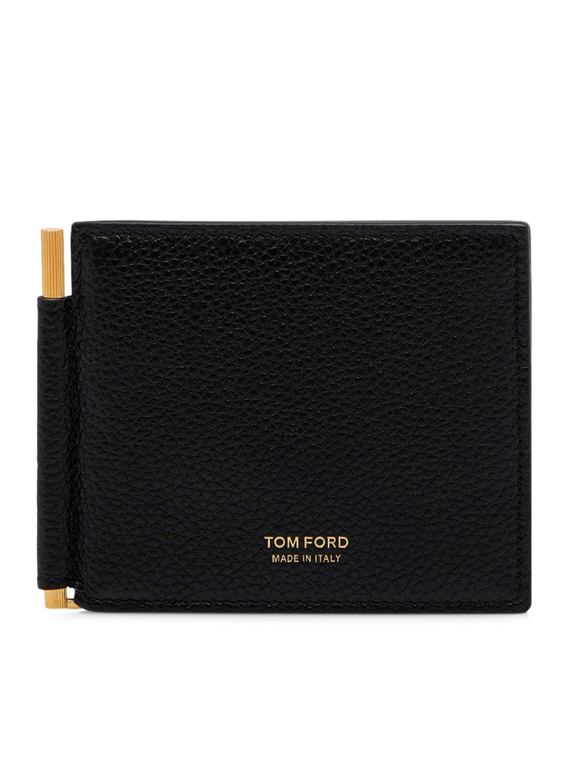 Tom Ford Men Soft Grain Leather Money Clip Wallet TOM FORD