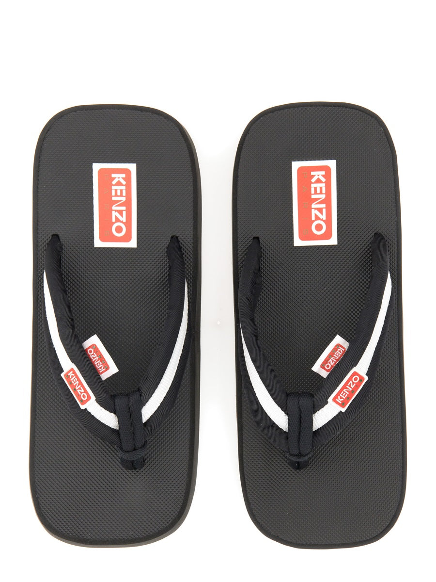 Kenzo Men Slide Sandal With Logo KENZO