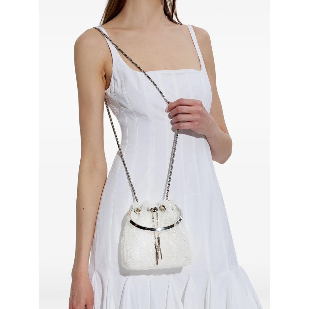 Jimmy Choo White Bucket Bags Women JIMMY CHOO