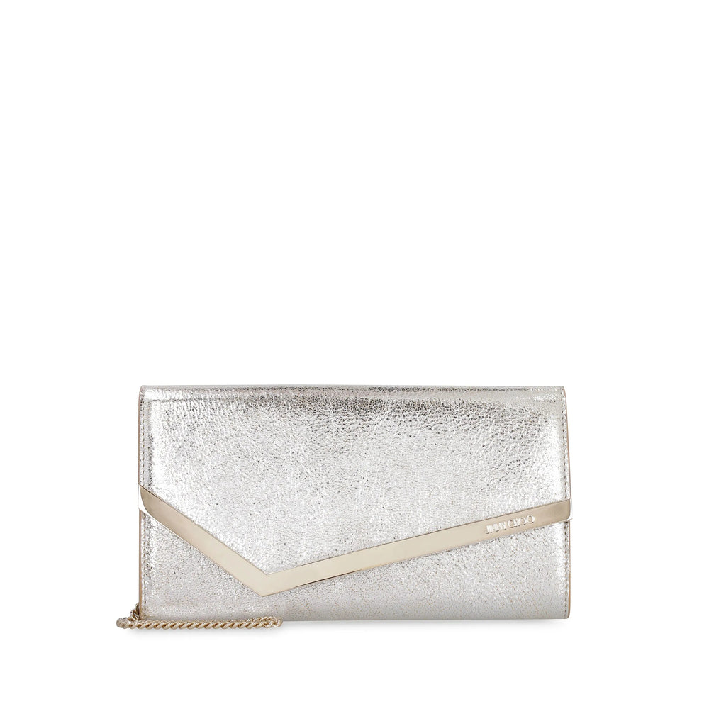 Jimmy Choo Silver Clutch Bags Women JIMMY CHOO