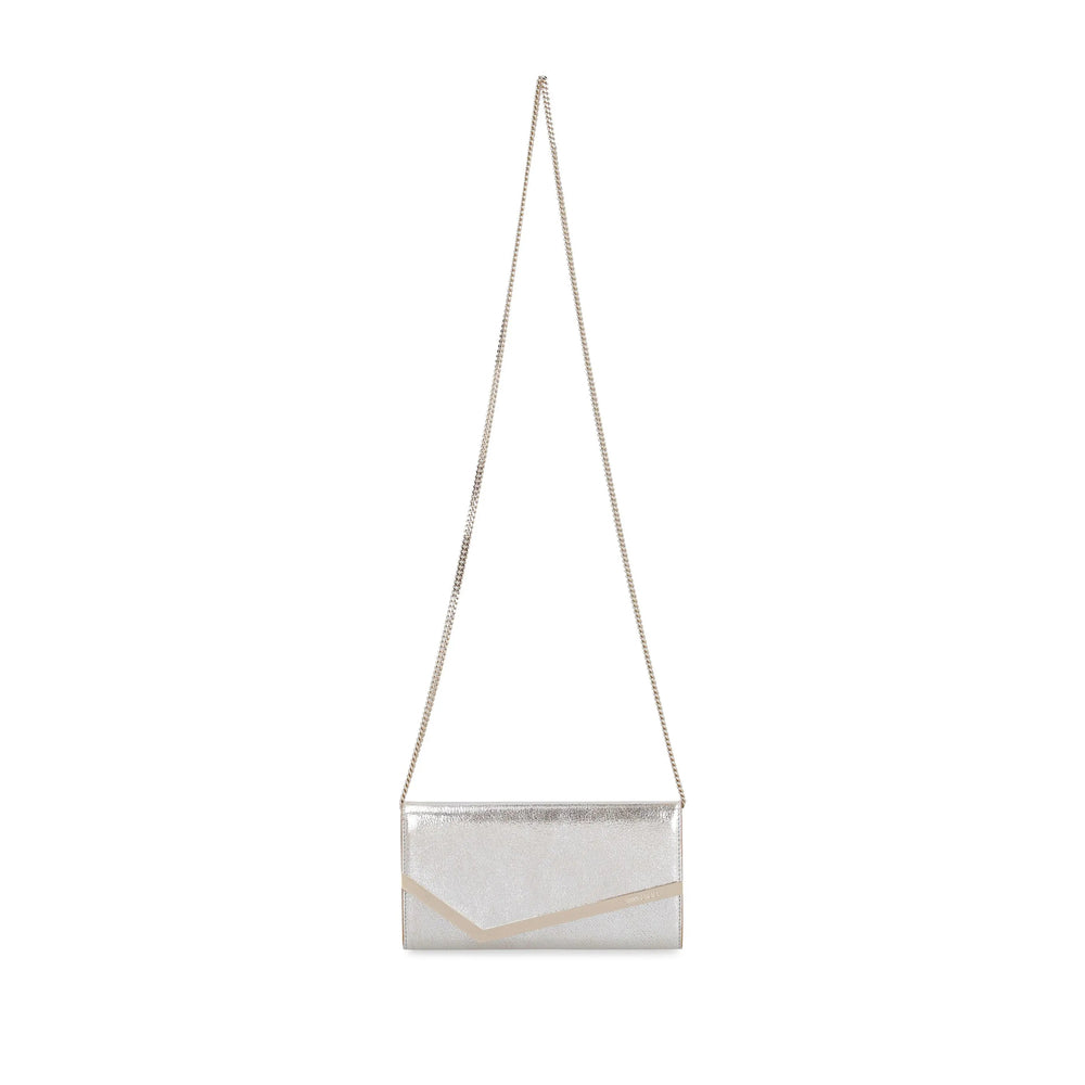 Jimmy Choo Silver Clutch Bags Women JIMMY CHOO