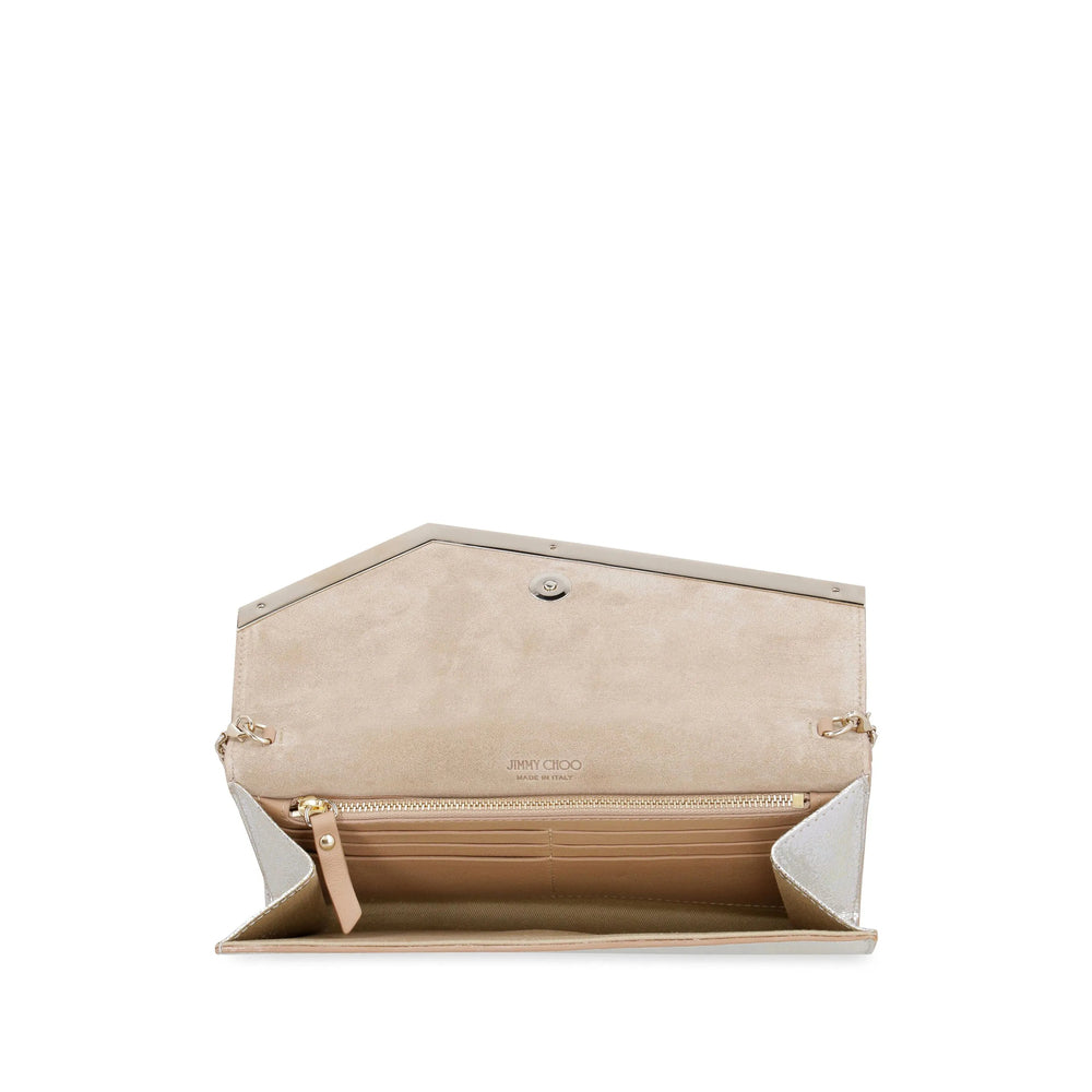 Jimmy Choo Silver Clutch Bags Women JIMMY CHOO