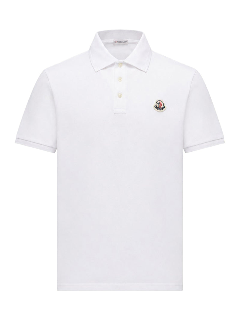 Moncler Men Cotton Piquet Polo Shirt With Logo Patch MONCLER