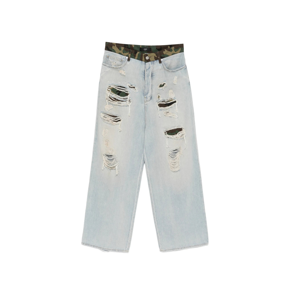 Amiri Blue Denim - Wide-Leg Jeans Men AMIRI