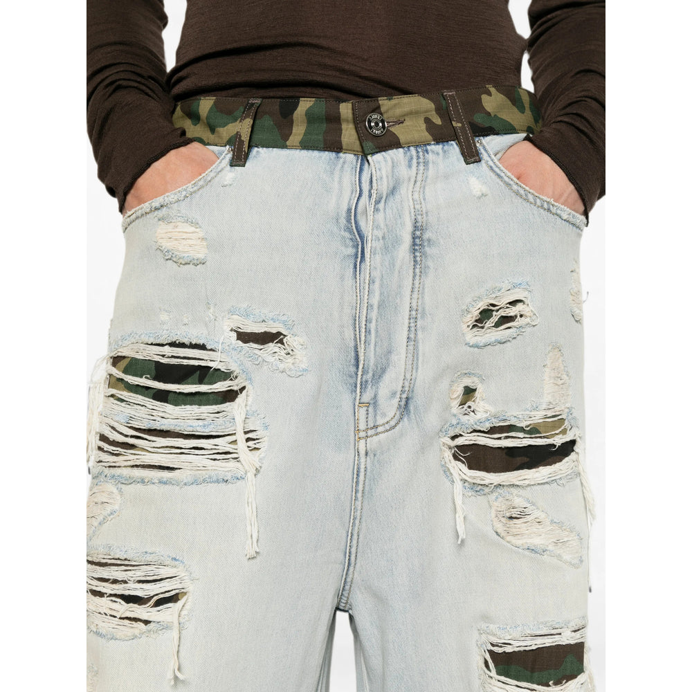 Amiri Blue Denim - Wide-Leg Jeans Men AMIRI