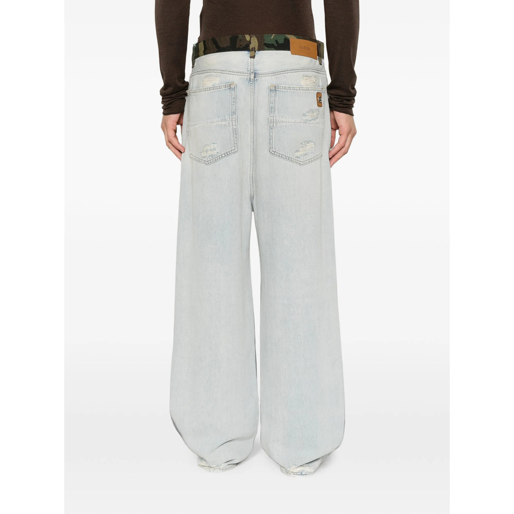 Amiri Blue Denim - Wide-Leg Jeans Men AMIRI